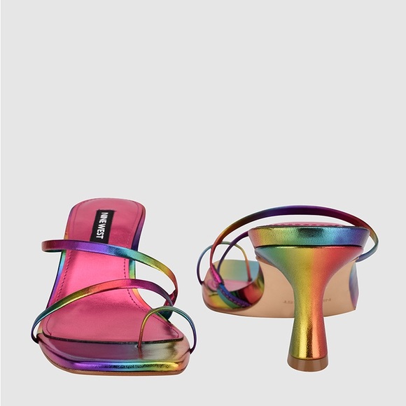 Nine West Mid heel slide (rainbow) 8.5 - Picture 2 of 14
